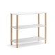 Design Square Sofie 3-Tier Bookcase Display Shelf Storage Unit - White/Oak