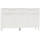 Stanley Modern Classic Buffet Unit Sideboard Cupboard W/ 3-Doors 2-Drawers - White