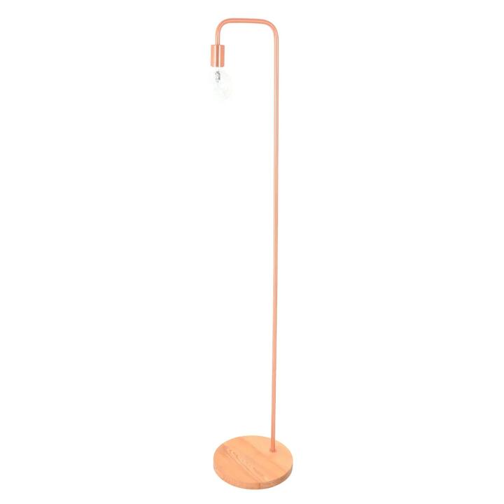 SLIM Floor Lamp ES Copper Hook H1610mm with Blonde Wood