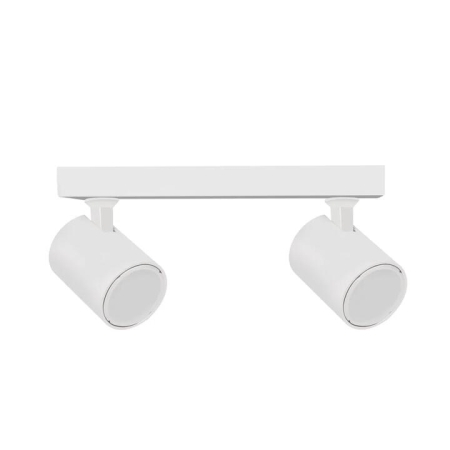 Spot Light Double Adjustable GU10 White IP20 Rectangular Bar L250mm x W75mm x H25mm
