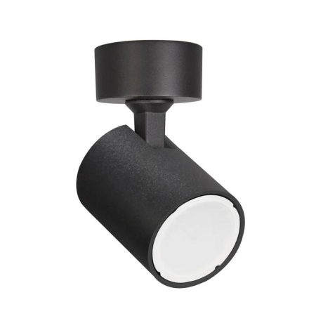 Spot Light Single Adjustable GU10 Black IP20 Round Base OD60mm