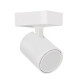 Spot Light Single Adjustable GU10 White IP20 Square Base L81mm x H81mm X D25mm