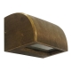 Step Wall Light Surface Mounted 12V G4 Curved Bronze IP54 OD104mm