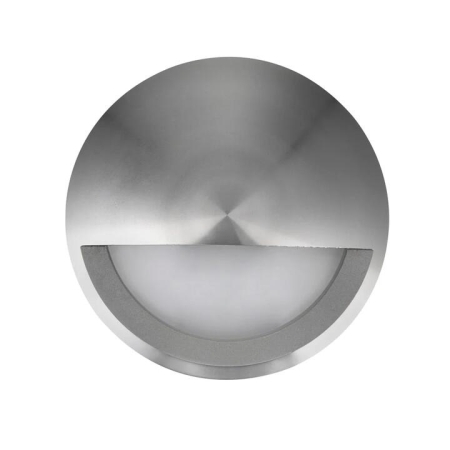Step Wall Light Surface Mounted 12V 6W Round Titanium 3000K IP65 Eyelid OD98mm 480LM