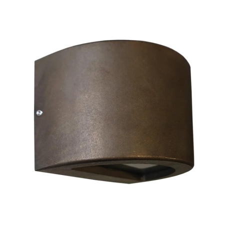Step Wall Light Surface Mounted 12V G4 Curved Antique Bronze IP54 OD104mm