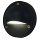 Step Wall Light Surface Mounted 12V 1W Round Black 3000K IP44 Eyelid OD104mm 105LM