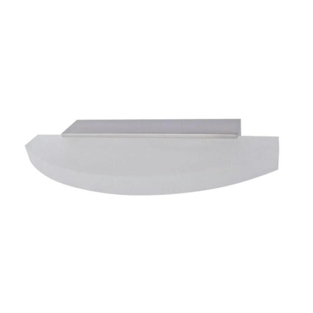 SYDNEY Wall Light Interior Surface Mounted 6W Curved Satin Nickel 3000K with Frosted Diffuser 460LM
