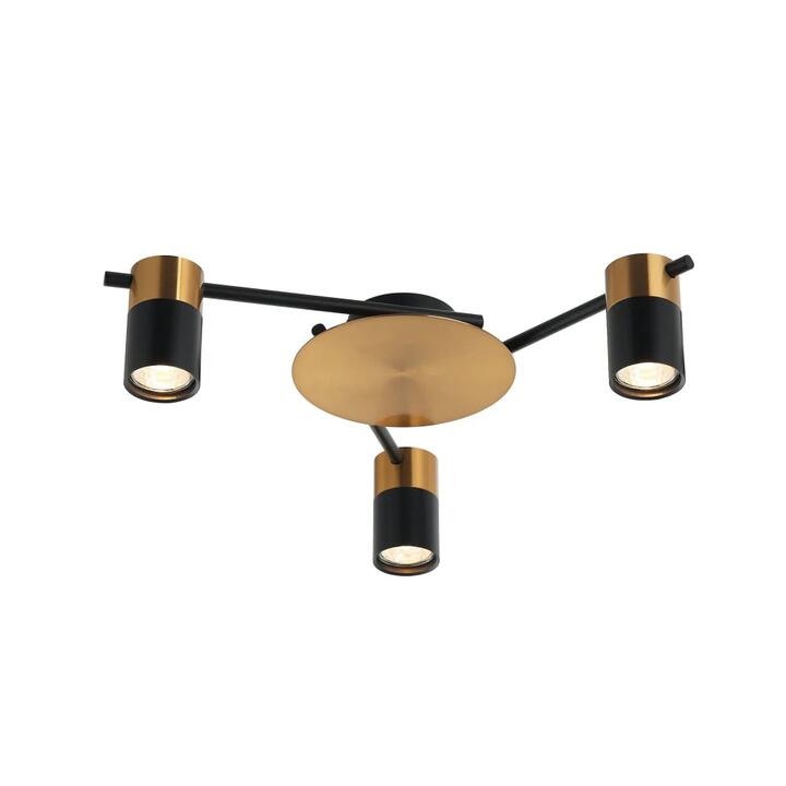 TACHE Spot Light GU10 X 3 Interior Ceiling Brass & Black OD510mm H120mm Adjustable