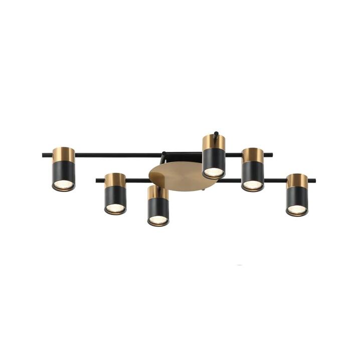 TACHE Spot Light GU10 X 6 Interior Ceiling Brass & Black OD720mm H120mm Adjustable