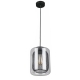 TONO Pendant Lamp Light Interior ES Black Mesh & Clear Glass Oblong OD200mm