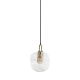 Sunny Modern Clear Glass Medium Hanging Pendant Light Lamp - Clear