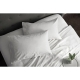 Sheraton Luxury 160gsm Flannelette Bed Sheet Set - Double Bed/White - Double