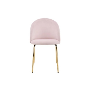 Subiaco Set of 2 Velvet Kitchen Dining Chairs - Blush - Blush