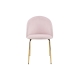 Subiaco Set of 2 Velvet Kitchen Dining Chairs - Blush - Blush