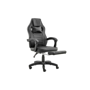 Tempest PU Leather Office Computer Work Task Gaming Chair - Black - Black