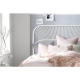 Teagan Rattan Eco Friendly Bed Head Headboard Queen Size  - White - Queen