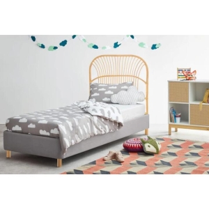 Teagan Rattan Eco Friendly Bed Head Headboard Single Size - Natural - Single