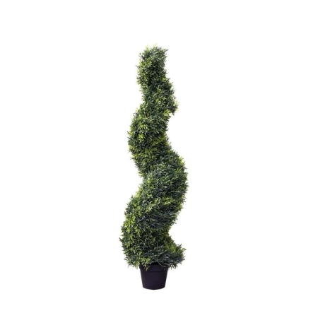 Glamorous Fusion Spiral Rossmary 120cm Artificial Faux Plant Tree Decorative In Pot Green