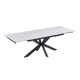 Raimon Furniture Simeon Rectangular Extension Kitchen Dining Table 160-240cm Snow White Ceramic
