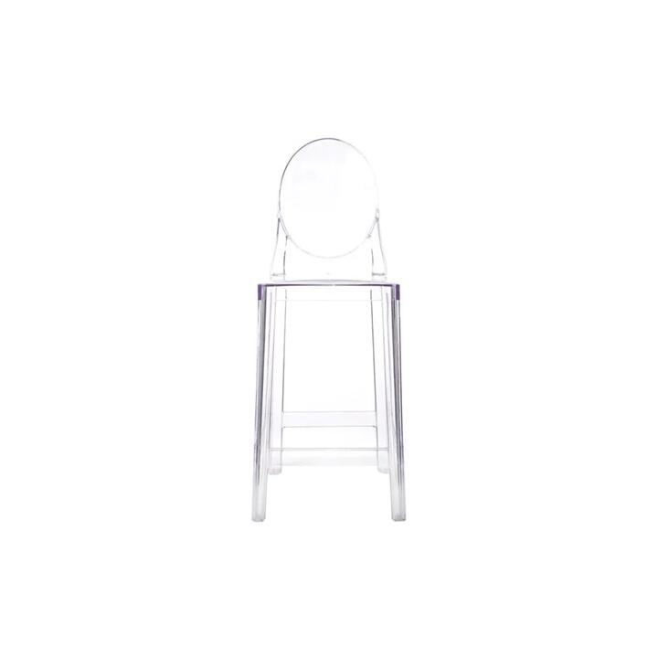 Set of 2 Philippe Starck Replica Victoria Ghost Kitchen Counter Bar Stool 65cm Clear - Clear