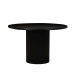 HomeStar Sona Round Wooden Kitchen Dining Table 120cm Black