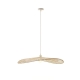 Suki Bamboo Shade Oriental Hanging Pendant Light Lamp White Wash
