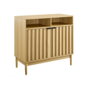 Maestro Furniture Tenjin Wooden 2-Door Sideboard Buffet Unit Storage Cabinet Natural