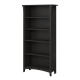 Maestro Furniture Salinas Stockton 5 Shelf Bookcase Display Storage Cabinet - Vintage Black