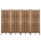 Room Divider Screen 8 Panel Privacy Wood Dividers Stand Bed Timber Brown