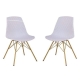 Set of 2 - Tontoni Scandinavian Dining Chair - White