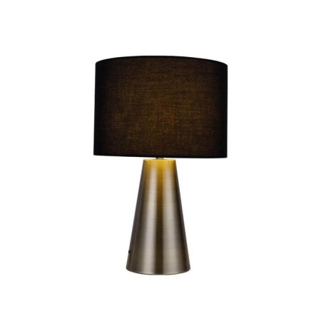 Salina Touch Modern Elegant Table Lamp Desk Light - Antique Brass & Black