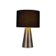 Salina Touch Modern Elegant Table Lamp Desk Light - Antique Brass & Black