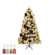 Santaco Christmas Tree 2.1M 7Ft Xmas Decorations Fibre Optic Multicolour Lights