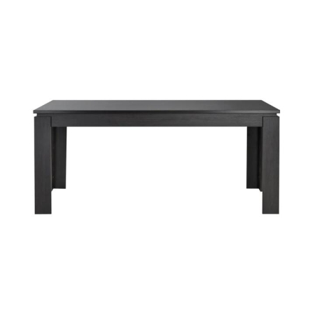 Design Square Rectangular Wooden Dining Table 180cm - Black