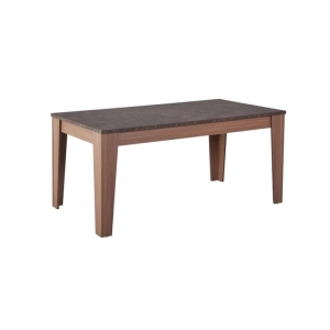 Design Square Rectangular Wooden Dining Table 160cm - Grey & Walnut