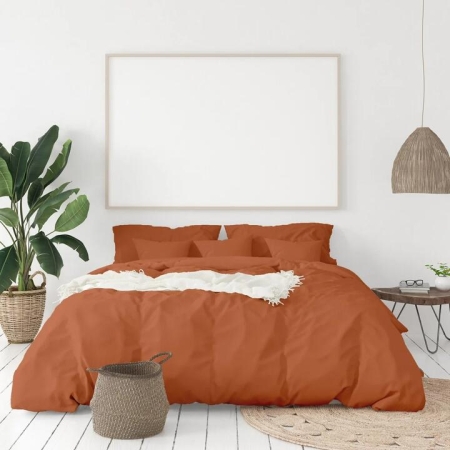 Royal Comfort - Balmain 1000TC Bamboo cotton Quilt Cover Sets (King) - Cinnamon