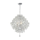Robin Modern Classic Hanging Chandelier Lamp Light Chrome Clear Large
