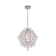 Robin Modern Classic Hanging Chandelier Lamp Light Chrome Clear Small
