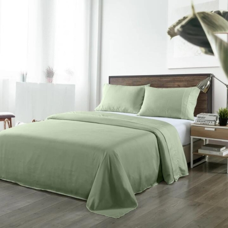 Royal Comfort Blended Bamboo Sheet Set Sage Green - King