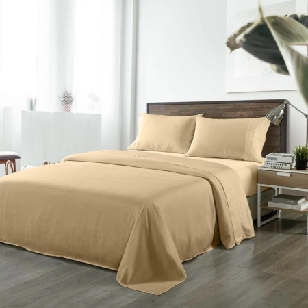 Royal Comfort Blended Bamboo Sheet Oatmeal - King