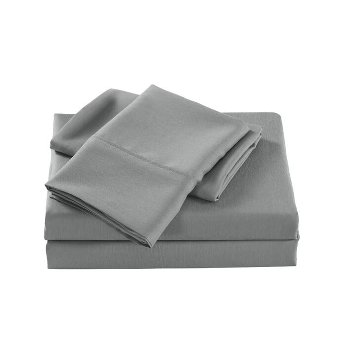 Royal Comfort Bamboo Cooling 2000TC Sheet Set Double - Mid Grey