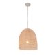 ROTA Pendant Lamp Light Interior ES 40W Natural Rattan Ellipse White OD345mm X L360mm