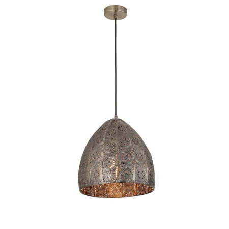 SARI Pendant Lamp Light Interior ES 60W Embossed Ellipse Aged Brass Steel OD310mm X L320m