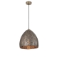 SARI Pendant Lamp Light Interior ES 60W Embossed Ellipse Aged Brass Steel OD310mm X L320m