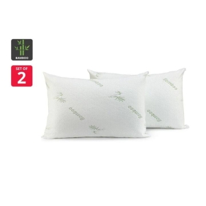 Set of 2 Bamboo Waterproof Pillow Protectors