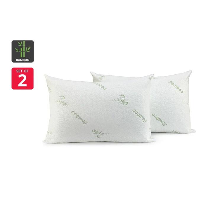 Set of 2 Bamboo Waterproof Pillow Protectors