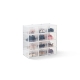 Set of 12 Click Shoe Storage Organisers Cabinet Box Medium - Clear/White