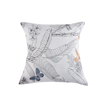 Set of 2 Fleur Printed Cotton Euro Pillowcases
