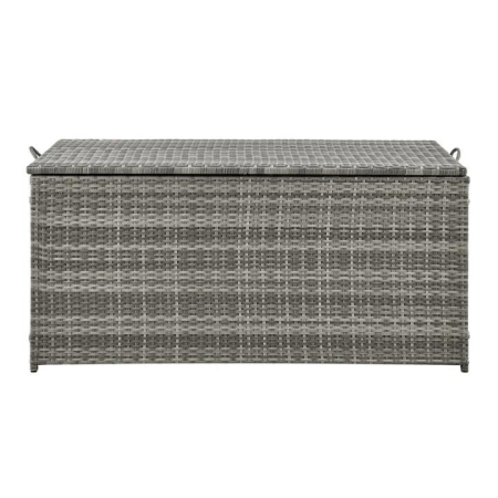 Safra Outdoor Storage Garden Woven Box Small - Dark Grey - Dark Grey / Small