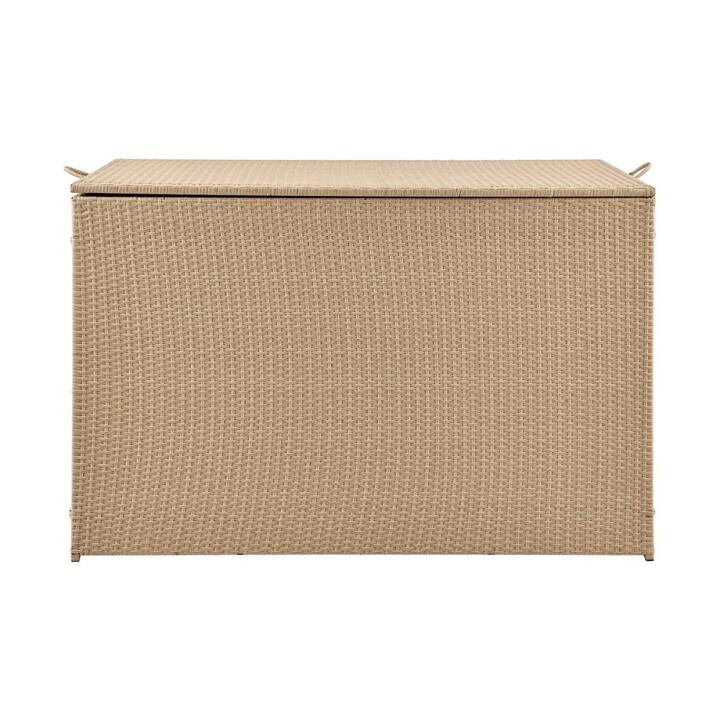Safra Outdoor Storage Garden Woven Box Large - Natural - Natural / Large